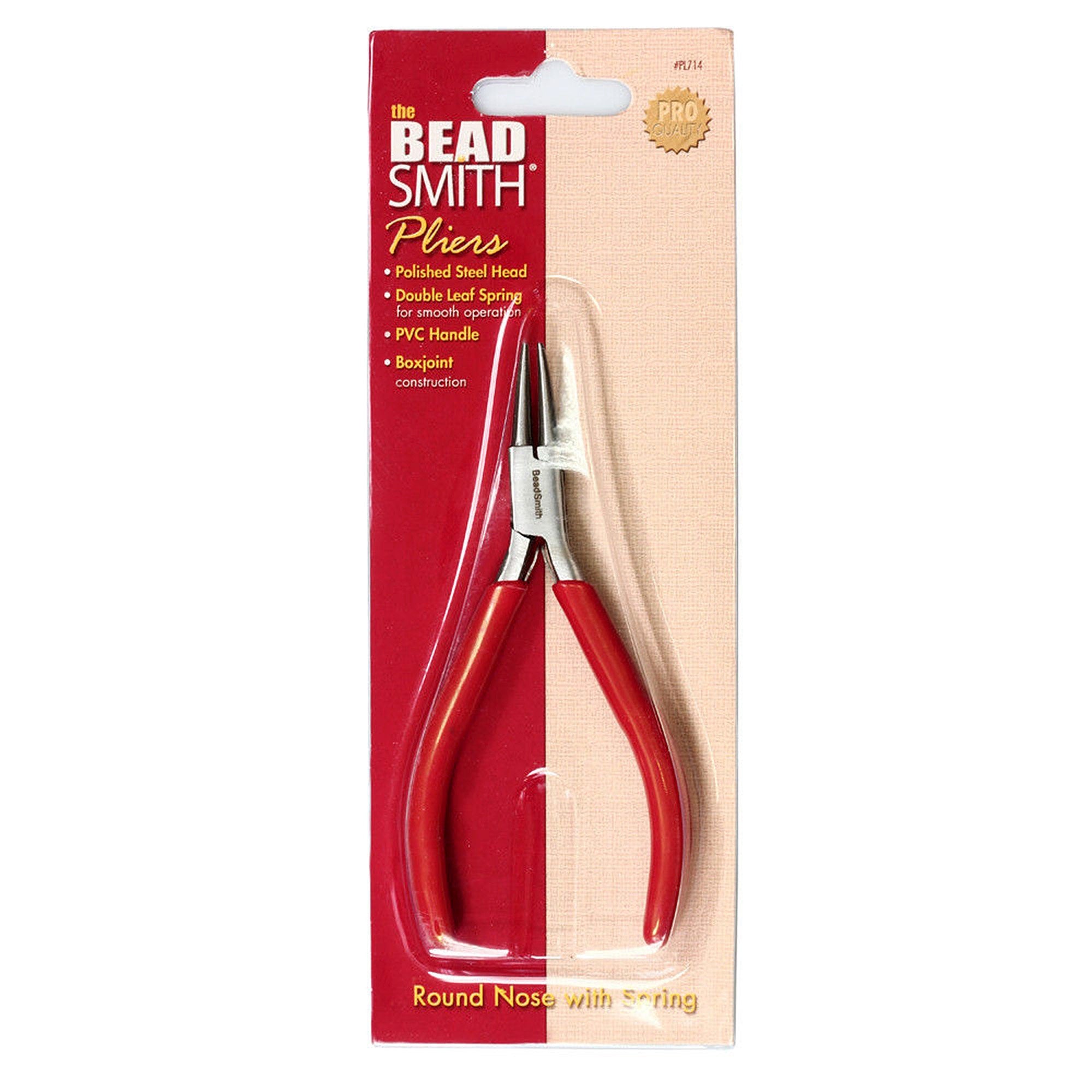 Round nose pliers Professionally Prepared for Jewelry Making PL714, BeadSmith, Length 120 mm (4.6 inch), Jewelry making  - 1 piece