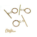 14K Yellow Gold filled Flat Toggle Clasps size 13 mm, Gold Filled Toggle clasp, Jewelry making, 14K Gold Filled clasp, Gold Filled - 1 piece