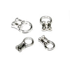 925 sterling silver Crimp Double End Caps sizes 0.7 - 2.0 mm, Jewelry making, Double End caps findings, Silver end caps - 1 pair (2 piece)