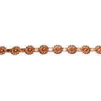 Natural Copper Bezel wire, Gallery wire, Gallery ribbon, Gallery pattern, Setting, Copper wire, Jewelry making  - 4 inch (10 cm)
