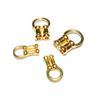 14K Gold filled Crimp Double End Caps diameter 0.7, 1.0, 1.5, 2.0mm, Double end caps, Gold filled end cap, Jewelry making - 1 pair (2 piece)