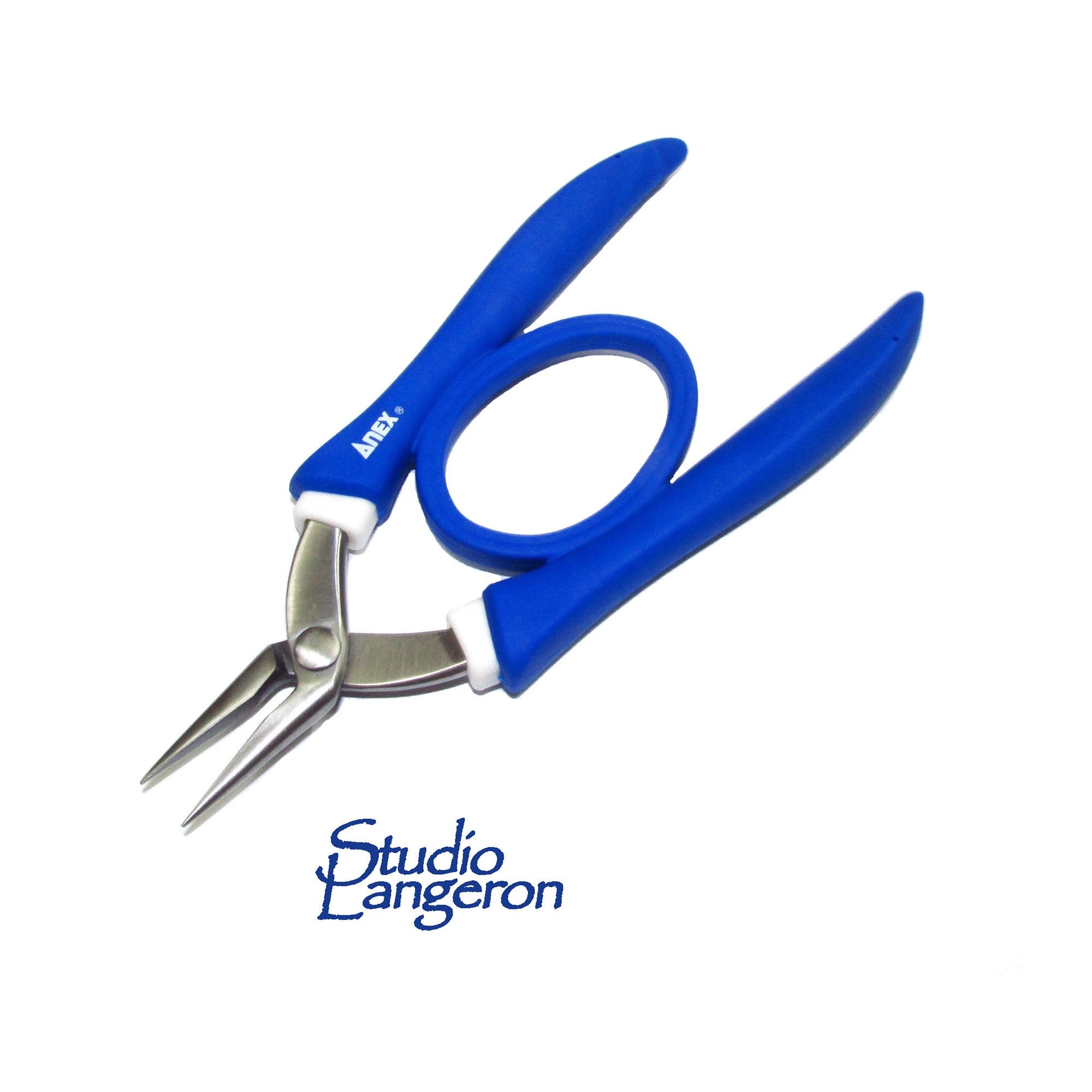 Anex 251 Stainless Rubber Grip Pincers, Large Plier with fine tips Anex 251, Jewelry making, Jewelry tools, Jewelry pliers  - 1 piece