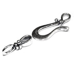 925 Sterling Silver Hook Eye Large Clasp, Silver clasp, Jewelry making, Hook eye clasp, Clasps, Sterling silver, 925 Silver clasp - 1 piece