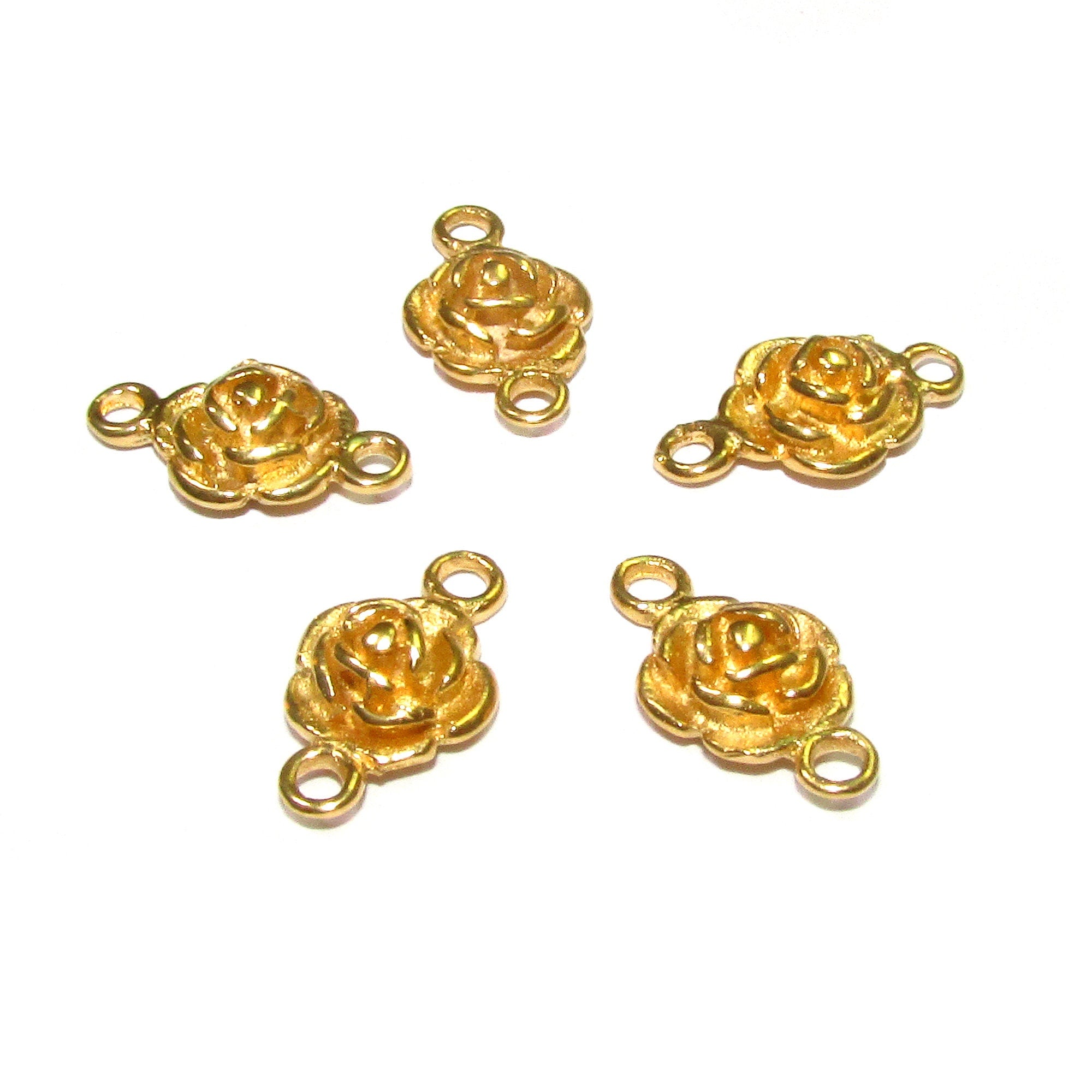 14K Gold filled link connector size 9x9 mm gold filled link component, Link connector, Gold filled, Connector, Jewelry making - 1 piece