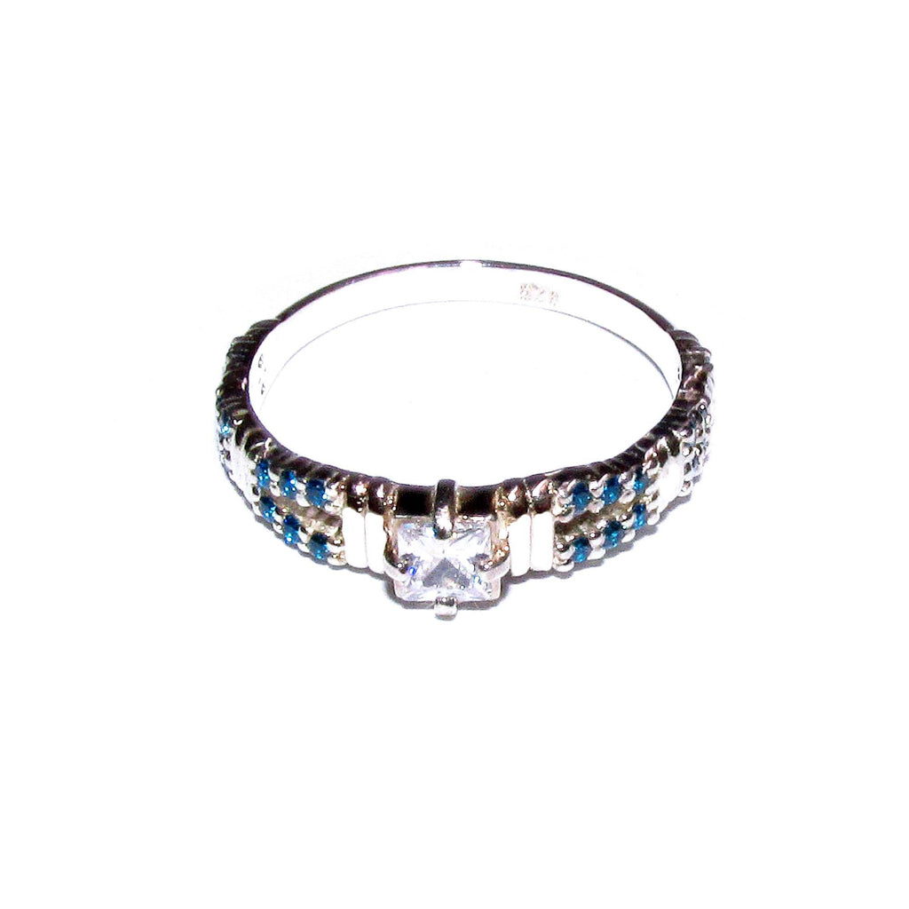 Blue topaz ring 925 sterling silver size 6, Handmade ring, single copy, sterling silver, Blue topaz ring, silver ring, gemstone