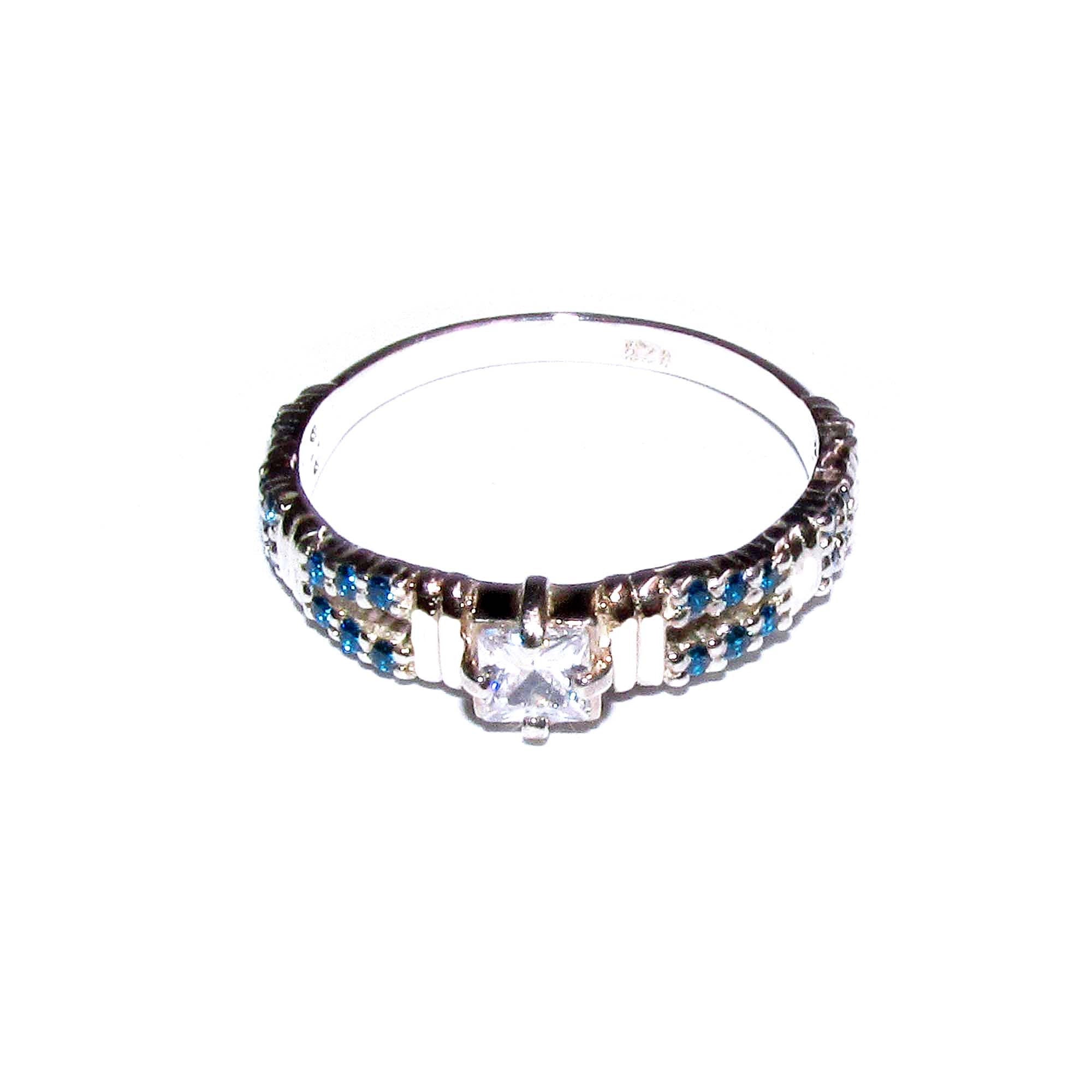 Blue topaz ring 925 sterling silver size 6, Handmade ring, single copy, sterling silver, Blue topaz ring, silver ring, gemstone