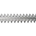 935 Argentium Silver Bezel wire, Gallery wire, Gallery ribbon, Gallery pattern, Jewelry making, Silver wire, Silver - 4 inch (10 cm)