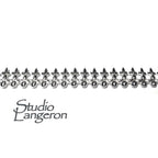 935 Argentium Silver Bezel wire, Gallery wire, Gallery ribbon, Gallery pattern, Silver wire, Wire, Jewelry making, Setting - 4 inch (10 cm)