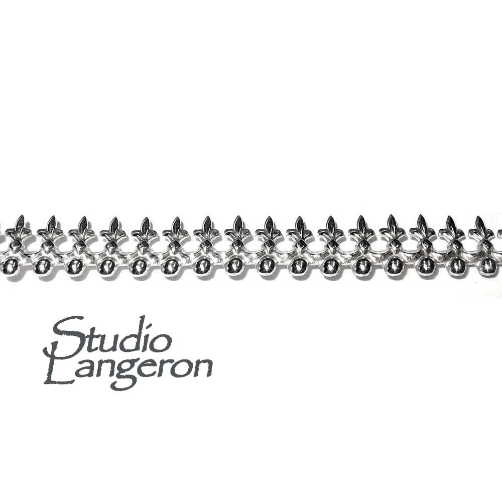 935 Argentium Silver Bezel wire, Gallery wire, Gallery ribbon, Gallery pattern, Silver wire, Wire, Jewelry making, Setting - 4 inch (10 cm)