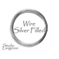 Silver filled copper wire Half-Hard thickness 32, 30, 28, 26, 24, 22, 20, 18, 16 GA, Wire Wrapping, Jewelry making, Wire – 1 meter (3.30 ft)