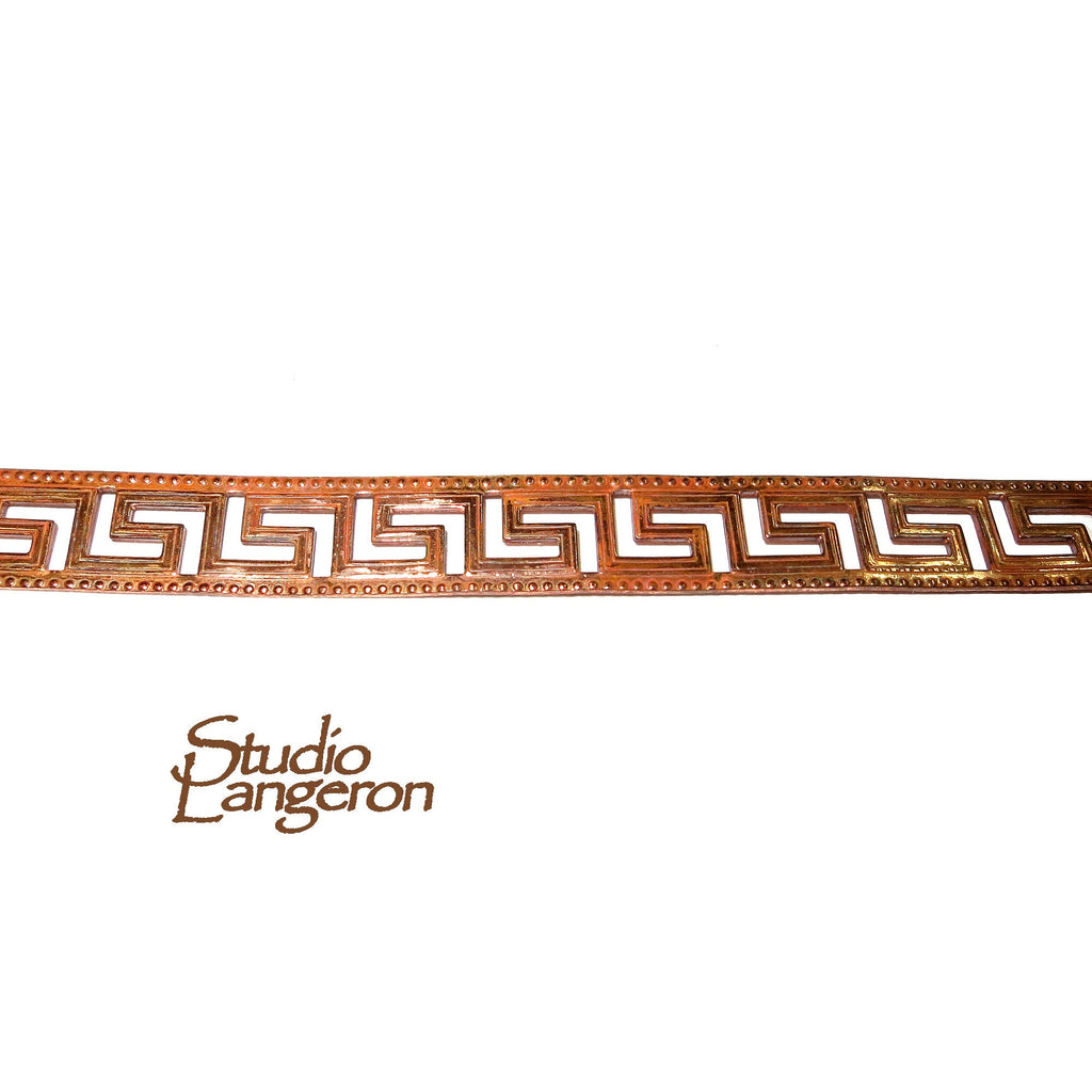 Natural Copper Bezel wire, Gallery wire, Gallery ribbon, Gallery pattern, Natural Copper, Jewelry making, Copper wire - 4 inch (10 cm)