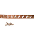 Natural Copper Bezel wire, Gallery wire, Gallery ribbon, Gallery pattern, Natural Copper, Jewelry making, Copper wire - 4 inch (10 cm)