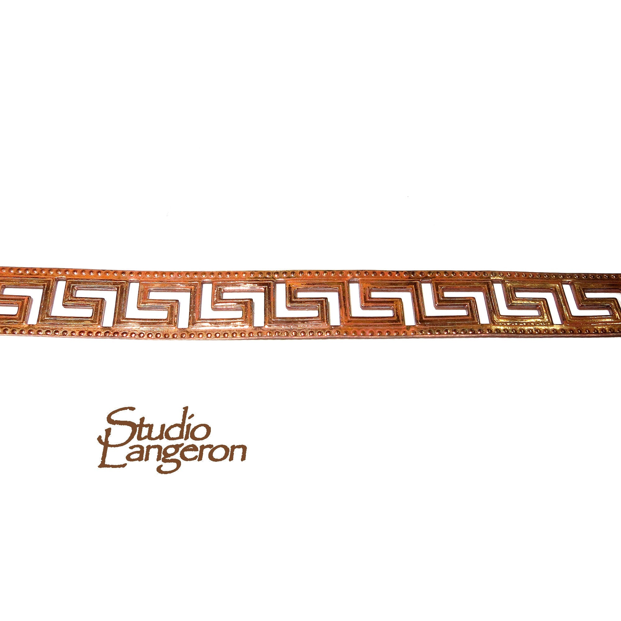 Natural Copper Bezel wire, Gallery wire, Gallery ribbon, Gallery pattern, Natural Copper, Jewelry making, Copper wire - 4 inch (10 cm)