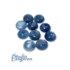 6 mm Kyanite Round Cabochon Natural Gemstone Calibrated Size, Kyanite Gemstone, Natural gemstone, Kyanite cabochon, Jewelry making - 1 piece