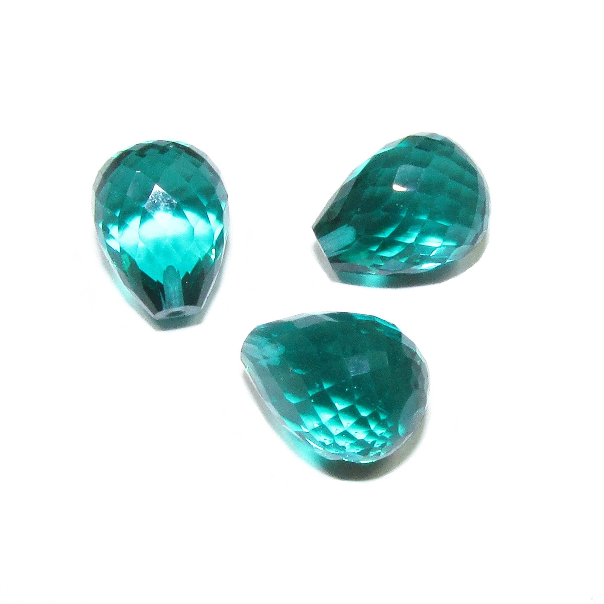 Natural Chrysoprase Teardrop faceted Beads size 13x10 mm, Chrysoprase Gemstone, Jewelry making, Natural Gemstone Teardrop beads - 1 piece