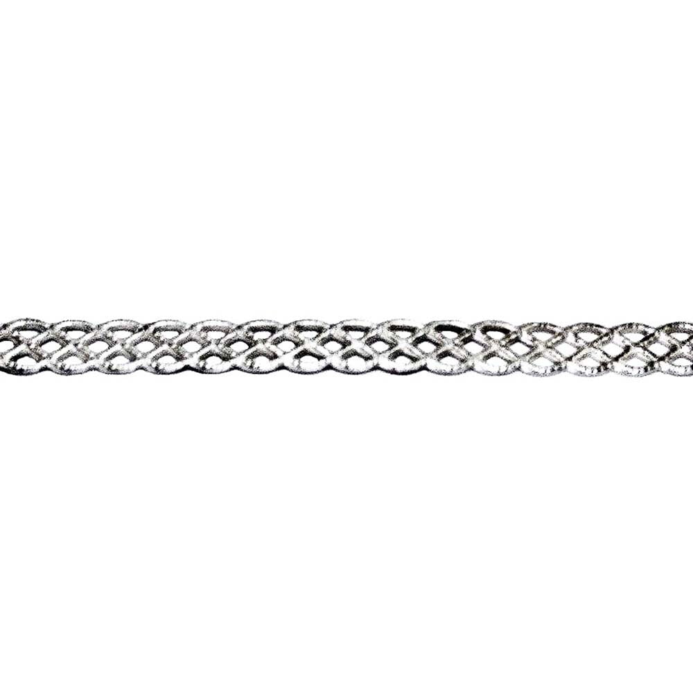 935 Argentium Silver Bezel wire, Gallery wire, Gallery ribbon, Gallery pattern, Jewelry making, Setting, Silver wire - 4 inch (10 cm)