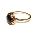 14K Yellow gold filled handmade ring size 5 1/2 with welo opal 8 mm, 14K Yellow gold filled ring, single copy, handmade ring  - 1 piece