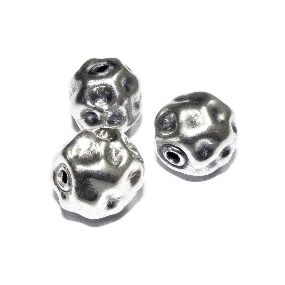 925 sterling silver handmade beads BB53, handmade, silver beads, Jewelry making, handmade beads, decorative beads, Original beads - 1 piece