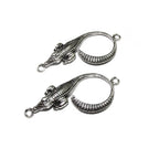 925 Sterling silver large connector 4.1x1.8 cm, silver connector, Connector Crocodile, Link Connector, Link, Jewelry making - 1 piece