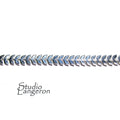 935 Argentium Silver Gallery wire, Bezel wire, Gallery ribbon, Gallery pattern, Sterling silver, Wire, Silver wire, Silver - 4 inch (10 cm)