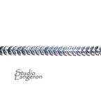 935 Argentium Silver Gallery wire, Bezel wire, Gallery ribbon, Gallery pattern, Sterling silver, Wire, Silver wire, Silver - 4 inch (10 cm)