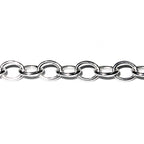 2.5 mm 925 Sterling Silver oval cable shiny chain, silver chain, 925 silver chain, silver chain oval, Jewelry making - 1 Ft (30 cm)