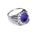 Amethyst ring 925 sterling silver, size 4 1/2, Handmade ring, single copy, Statement ring, Natural amethyst, silver ring, gemstone