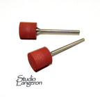 Brown Rubber Silicone Cylinder Polishers, Jewelry tools, medium grit, Jewelry making - 1 piece