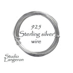 925 sterling silver wire Thickness 30-10 GA, Jewelry making, sterling silver wire, silver findings, wire wrapping – 1 meter (3.30 ft)