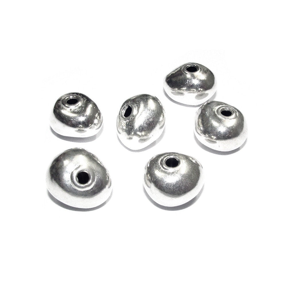 925 sterling silver handmade beads BB35, silver beads, handmade beads, decorative beads, Original beads, Jewelry making - 1 piece