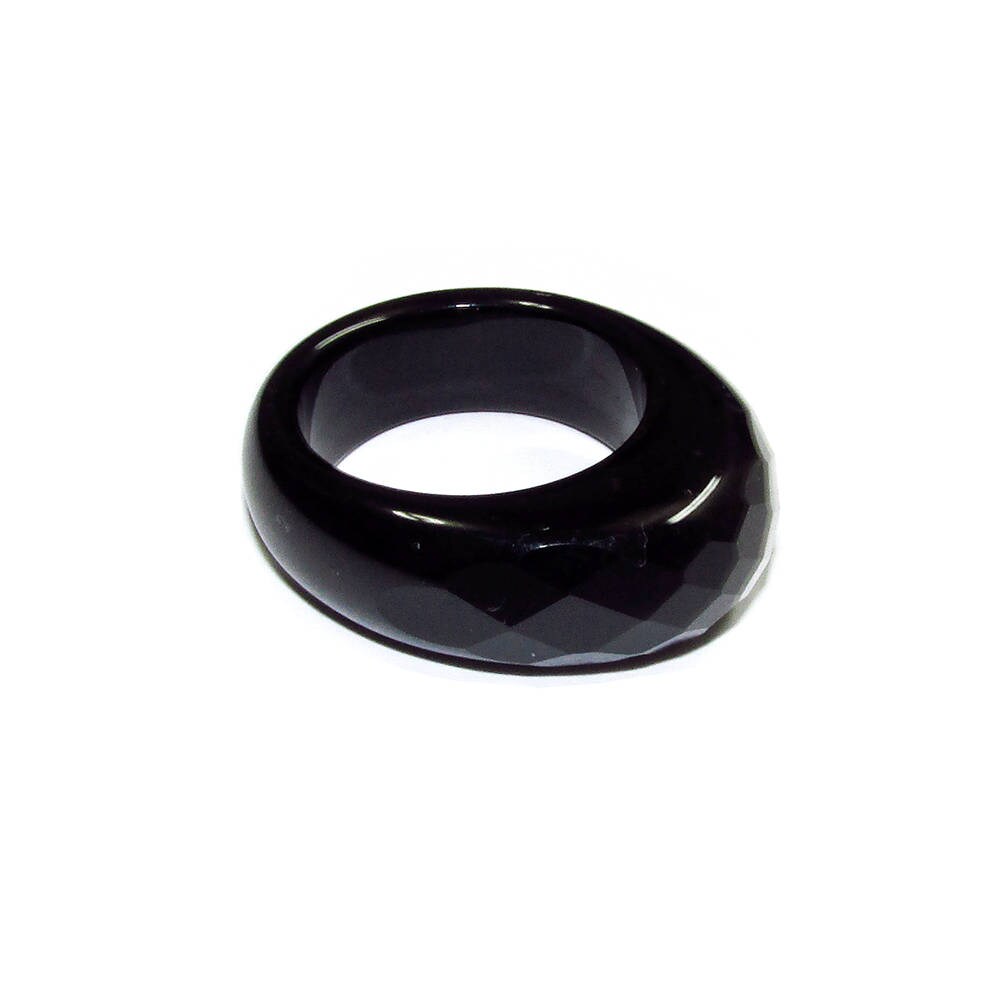 Natural Black onyx band Ring size 8.5, 9.0, 9.5, Black onyx stone band ring, Band Ring, Natural Gemstone, Unisex rings, Solid gemstone
