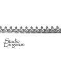 935 Argentium Silver Bezel wire, Gallery wire, Gallery ribbon, Gallery pattern, Argentium silver, Wire, Jewelry making - 4 inch (10 cm)