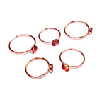 14K Rose solid gold blank ring with bezel cup 5 mm size 4 - 11, Base ring, Gold ring, bezel cup, Jewelry making, Setting - 1 piece