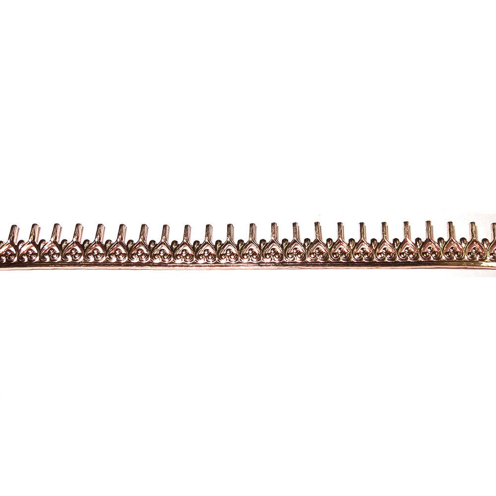 Natural Copper Bezel wire, Gallery wire, Gallery ribbon, Gallery pattern, Jewelry making, Wire, Copper wire, Findings  - 4 inch (10 cm)