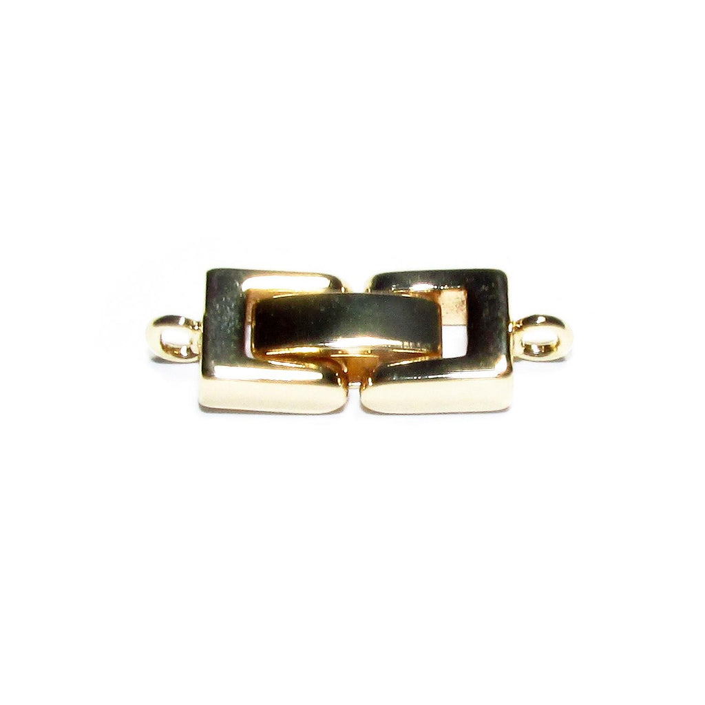14K Yellow Gold Filled Box Clasp, Jewelry Making (23x7mm)