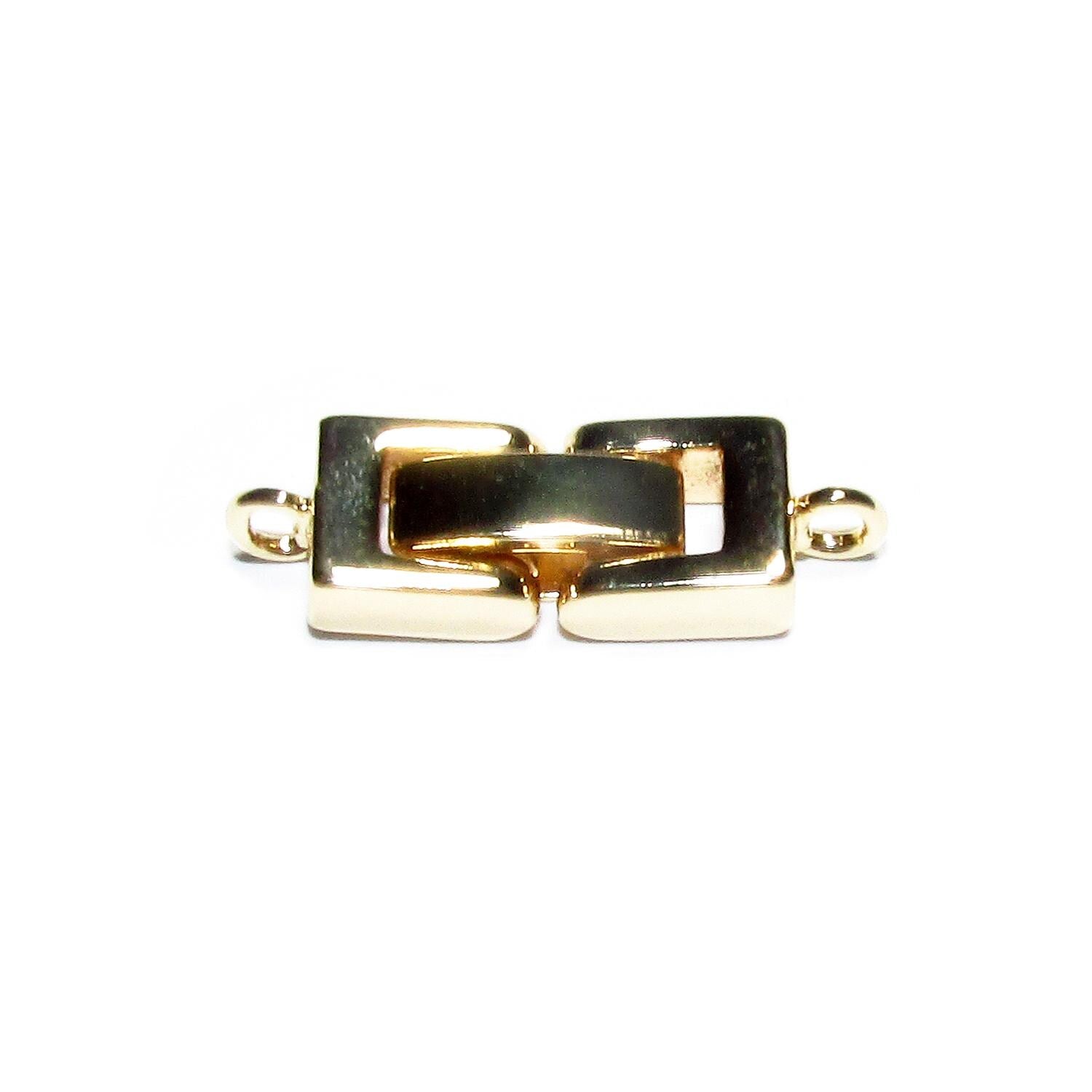 14K Yellow Gold Filled Box Clasp, Jewelry Making (23x7mm)