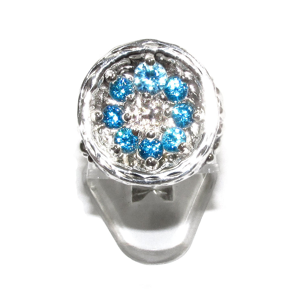 Aquamarine ring 925 sterling silver with stamp size 6 1/2, Handmade ring, single copy, Sterling silver, Aquamarine, Statement ring