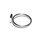 925 sterling silver blank ring with bezel cup 6x6mm size 4, 5, 6, 7, 8, 9, 10, 11, silver ring, bezel cup, setting, base ring - 1 piece