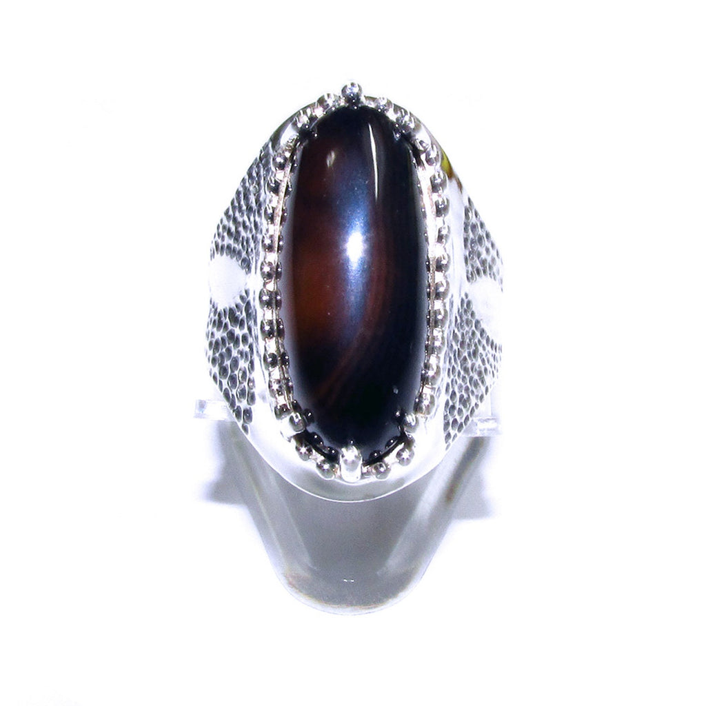 Statement Rauch topaz ring 925 sterling silver size 7 1/2, handmade ring, single copy, unique design, Rauch topaz, silver ring, gemstone