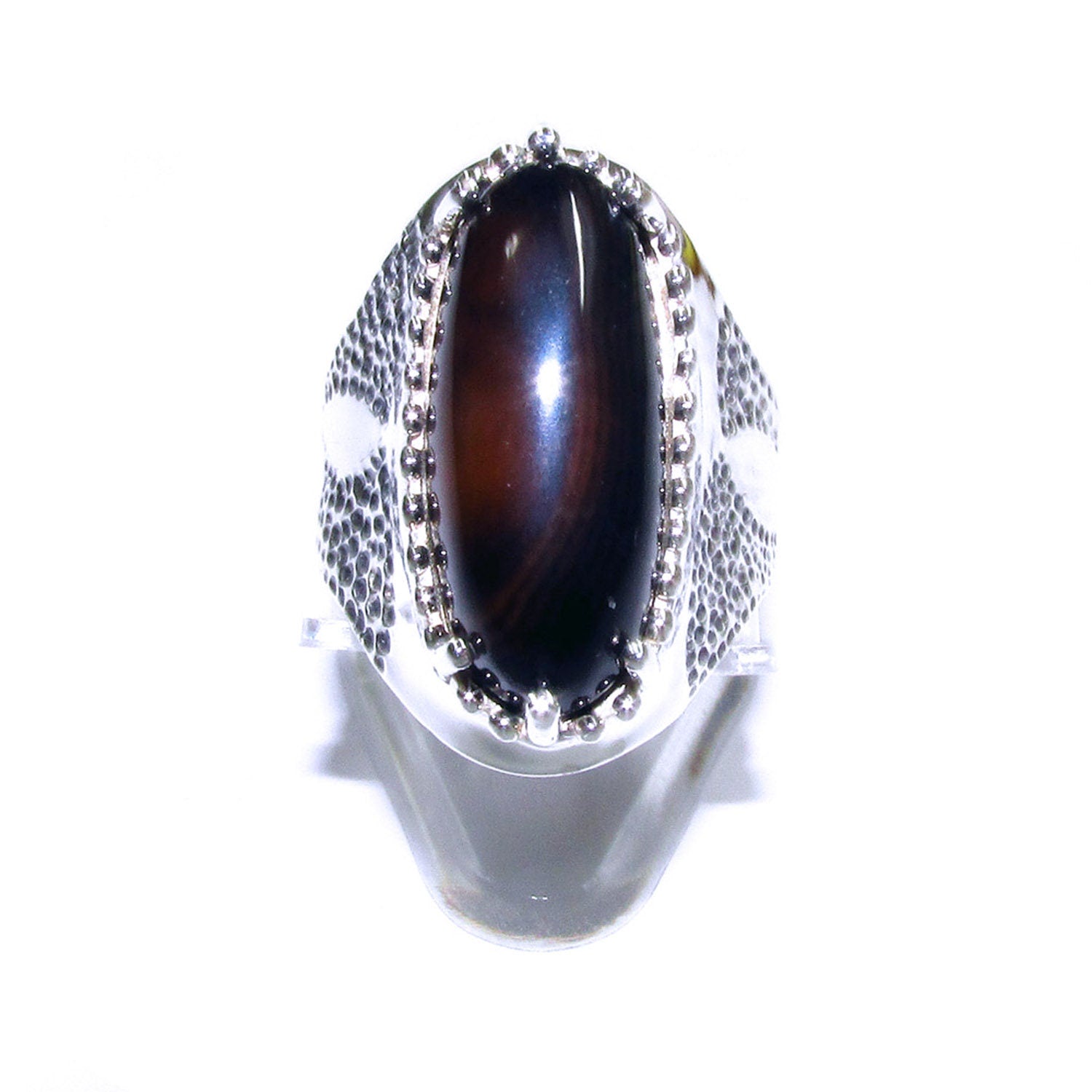 Statement Rauch topaz ring 925 sterling silver size 7 1/2, handmade ring, single copy, unique design, Rauch topaz, silver ring, gemstone