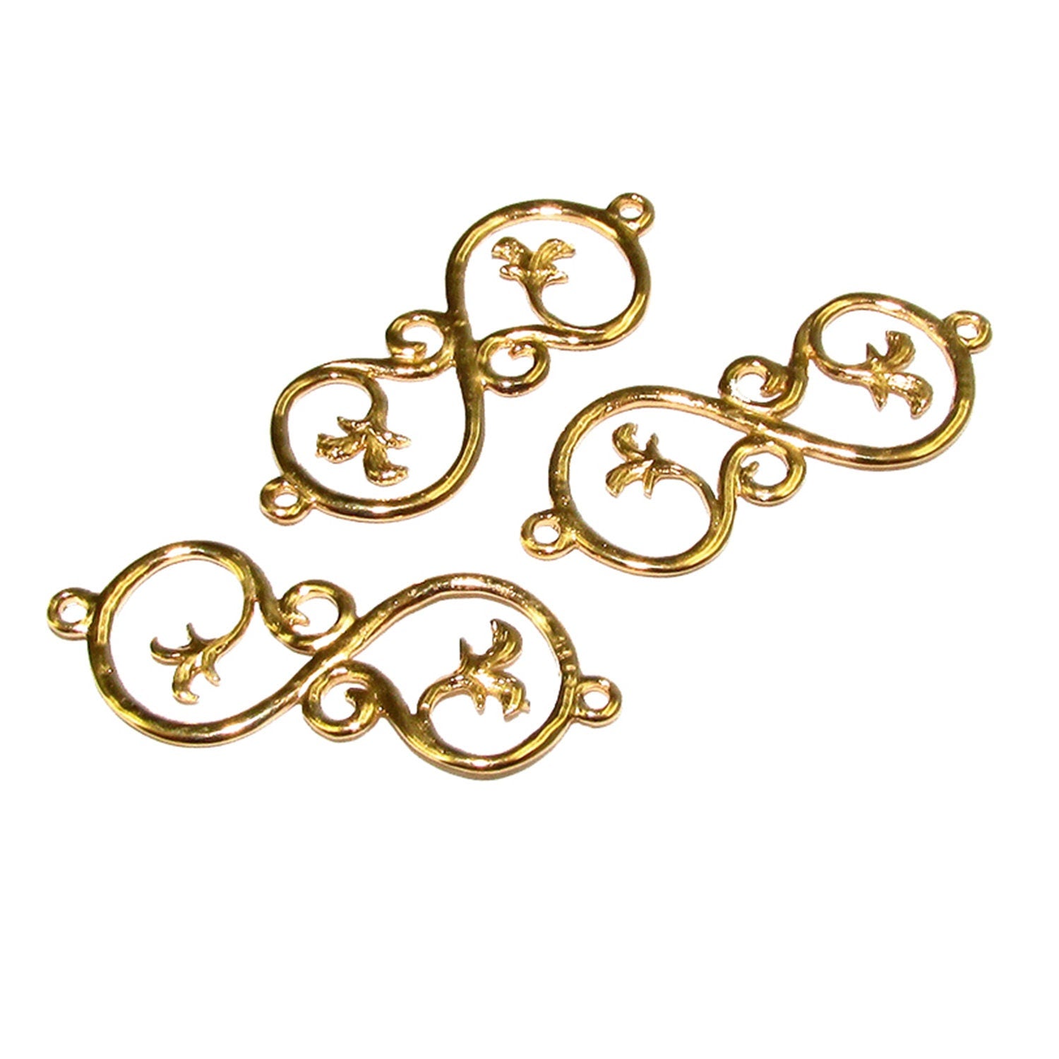 14K Gold filled link connector size 25x12 mm, gold filled link component, Jewelry making, Gold filled, Connector, Jewelry link - 1 piece