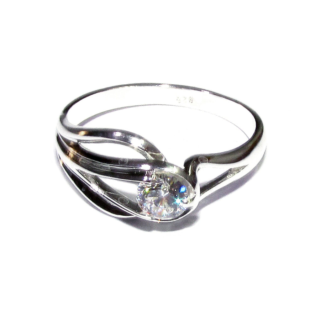 White topaz ring 925 sterling silver size 7, Handmade ring, single copy, sterling silver, White topaz ring, silver ring, Gift ring