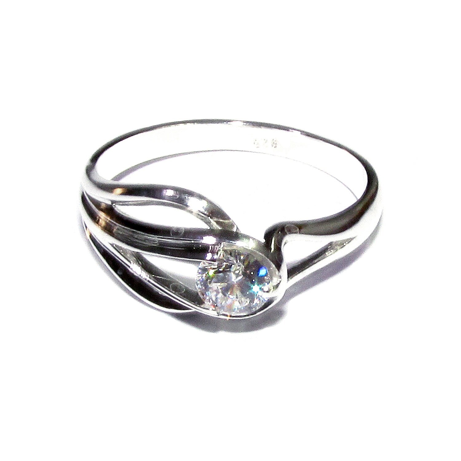 White topaz ring 925 sterling silver size 7, Handmade ring, single copy, sterling silver, White topaz ring, silver ring, Gift ring