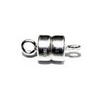 925 Sterling Silver Small Magnetic Clasps size 4.5x4.0 mm, Magnetic clasps, Jewelry making, Clasp findings, 925 silver clasp - 1 piece