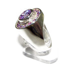 Statement Amethysts ring 925 sterling silver size 8, Handmade ring, single copy, sterling silver, Amethysts, silver ring, Amethyst ring