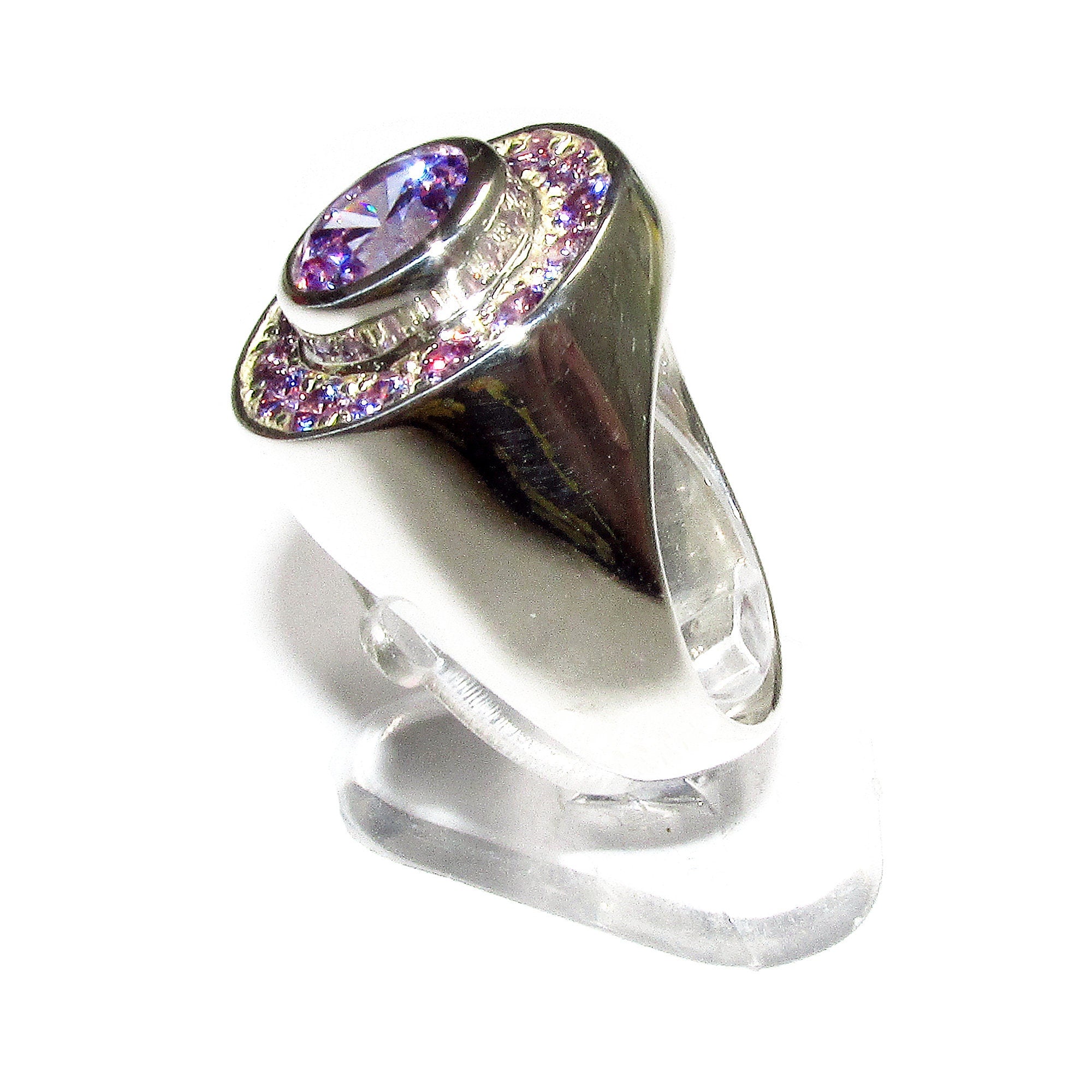 Statement Amethysts ring 925 sterling silver size 8, Handmade ring, single copy, sterling silver, Amethysts, silver ring, Amethyst ring