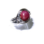 Statement African ruby ring 925 sterling silver size 6, Handmade ring, single copy, 925 sterling silver, Natural African ruby, gemstone