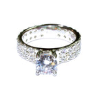 Statement White topaz ring 925 sterling silver size 5 1/2, Handmade ring, single copy, Sterling silver, Natural White topaz, White gemstone