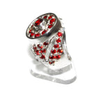 Statement garnet ring 925 sterling silver size 8, Handmade ring, single copy, 925 Silver ring, garnet , silver ring, gemstone, garnet ring