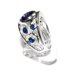 Blue topaz ring 925 sterling silver size 8, handmade ring, single copy, sterling silver, Blue topaz, silver ring, gemstone, Statement Ring